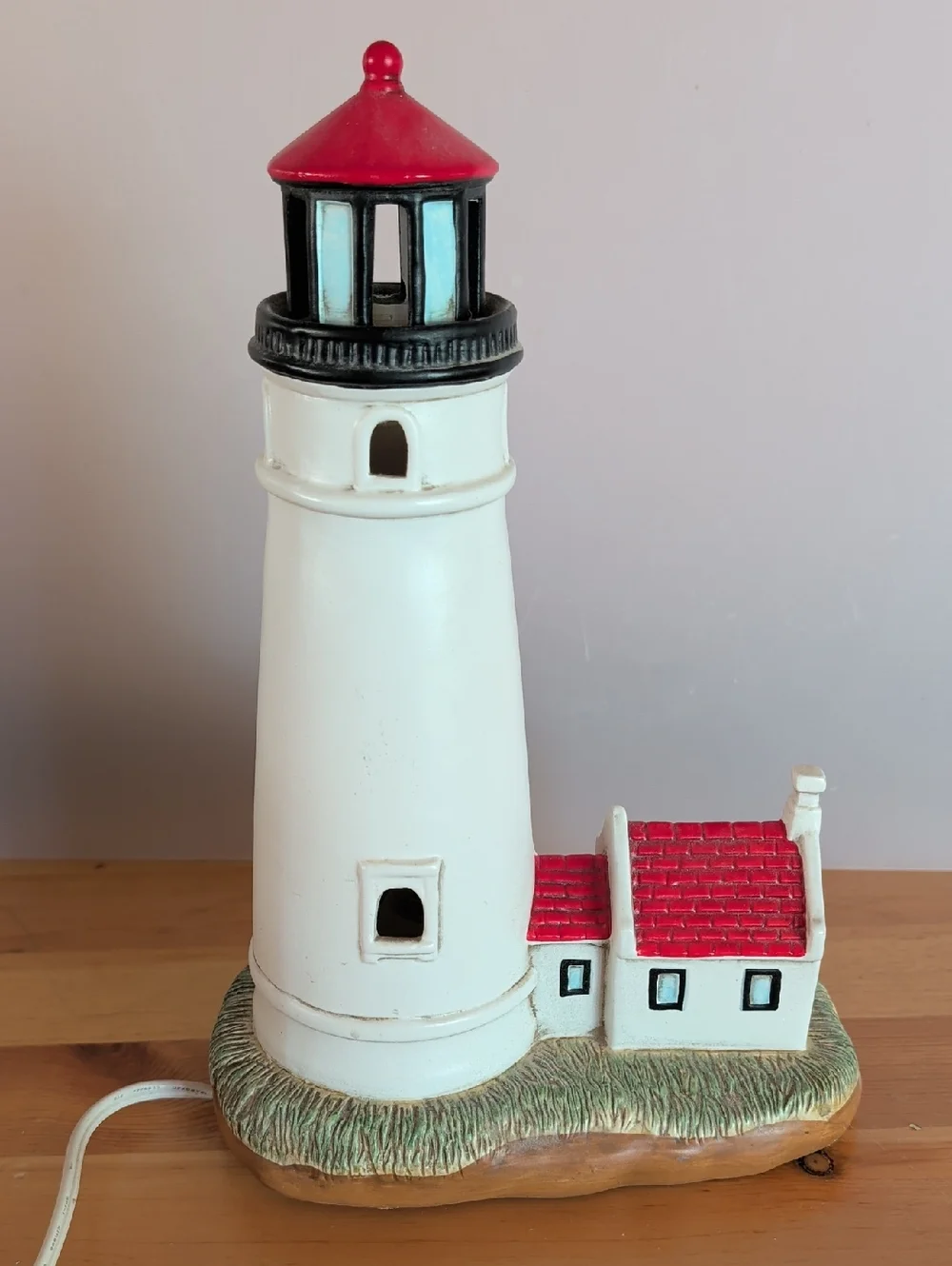 1994 VTG. Lefton Geo Z, Lighthouse Lamp, Heceta Head  Decorative Accent.🌟🌟🌟